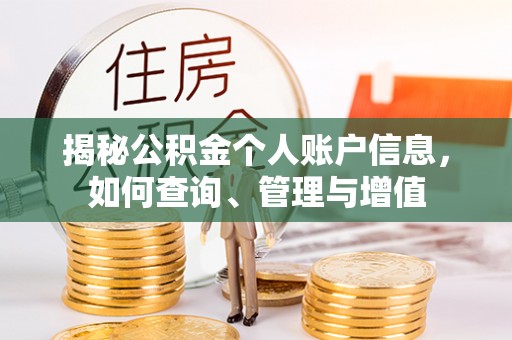 闻喜揭秘公积金个人账户信息，如何查询、管理与增值