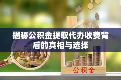 闻喜揭秘公积金提取代办收费背后的真相与选择