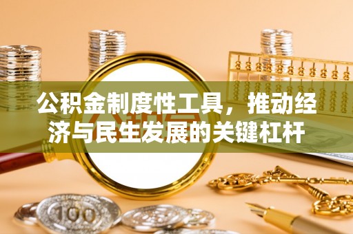 闻喜公积金制度性工具，推动经济与民生发展的关键杠杆
