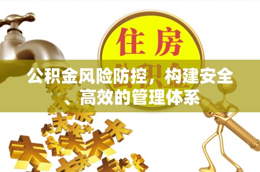 闻喜公积金风险防控，构建安全、高效的管理体系