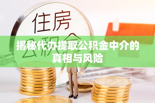 闻喜揭秘代办提取公积金中介的真相与风险