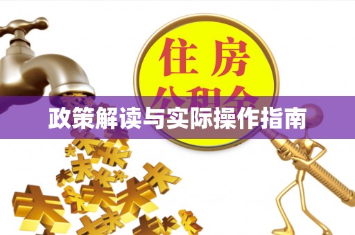 闻喜政策解读与实际操作指南