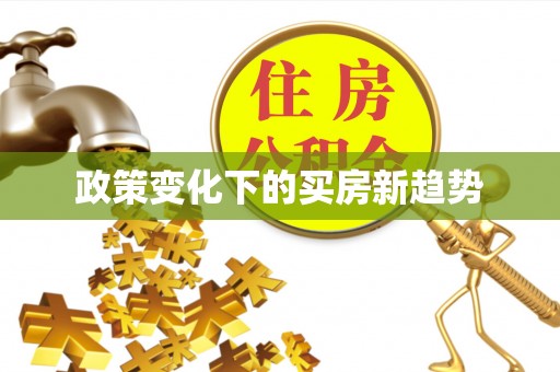 闻喜政策变化下的买房新趋势