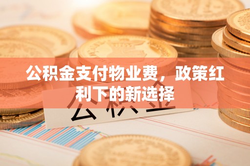 闻喜公积金支付物业费，政策红利下的新选择